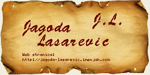 Jagoda Lašarević vizit kartica
